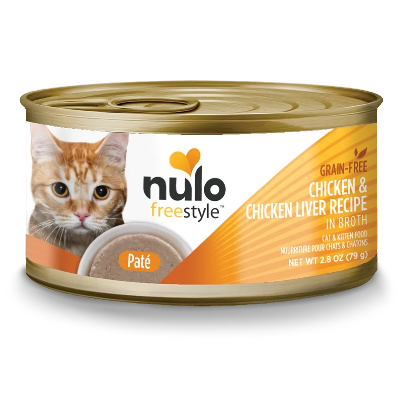 - Pet vitamin complex nutrition tabletsNulo Freestyle Cat & Kitten Chicken & Chicken Liver Recipe in Broth