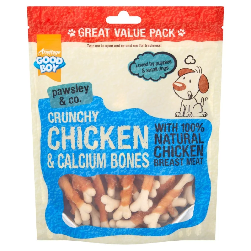 - Dog food discountsGood Boy Crunchy Chicken & Calcium Bones Dog Treats 350g