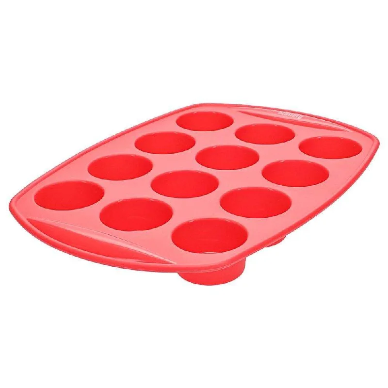 - Teething and chewing toys for puppiesScullery Kolori Silicone 12 Cup Muffin Tray Red