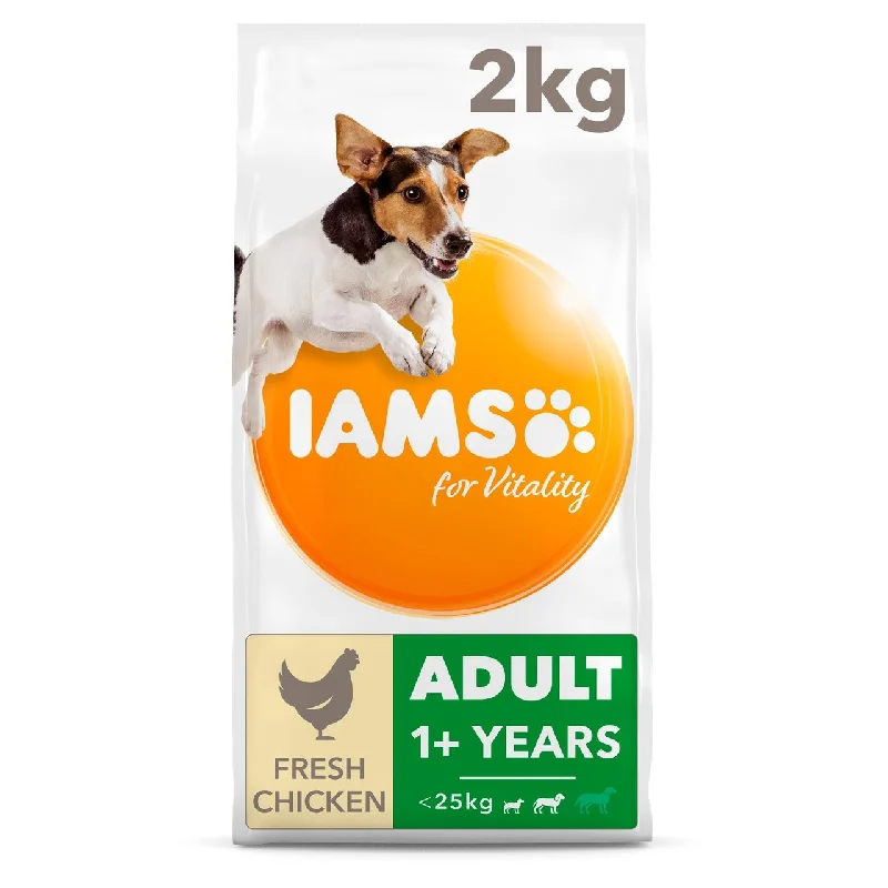 - Dog food for pregnancy and lactationIAMS for Vitality Adult Dog Food Small/Medium Breed with Fresh Chicken 2kg