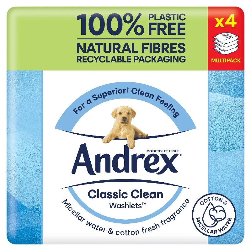 - ​​Christmas pet Christmas clothingAndrex Classic Clean Washlets Flushable Moist Toilet Tissue Wipes 4x36 Sheets