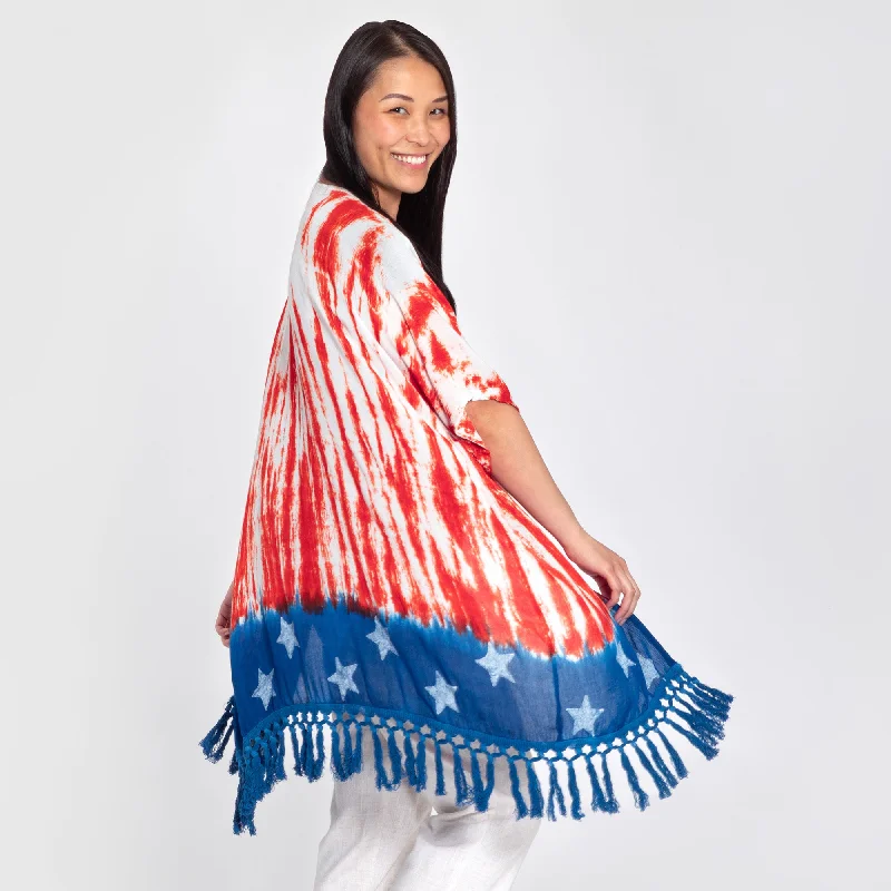 - Foldable and portable cat bagStars & Stripes Handcrafted Lightweight Kimono