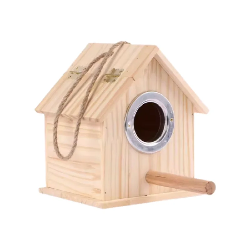  -Explosion-proof leash FOR LARGE dogsCX Solid Wood Bird's Nest L (L18.3cm x B16cm x H21.5cm x Entrance R5.5cm)