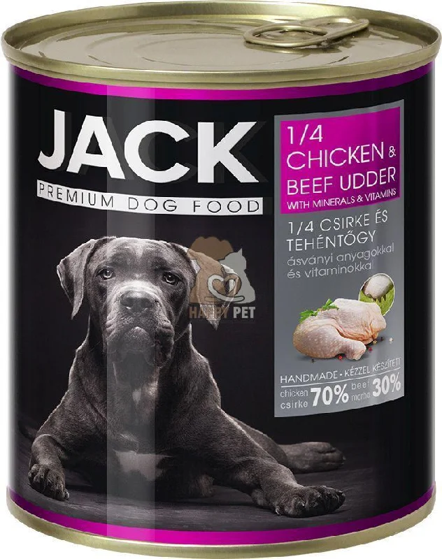 - The effect of dog food on dental healthJack 1/4 Chickencow Udder Canned Dog Food - 855g