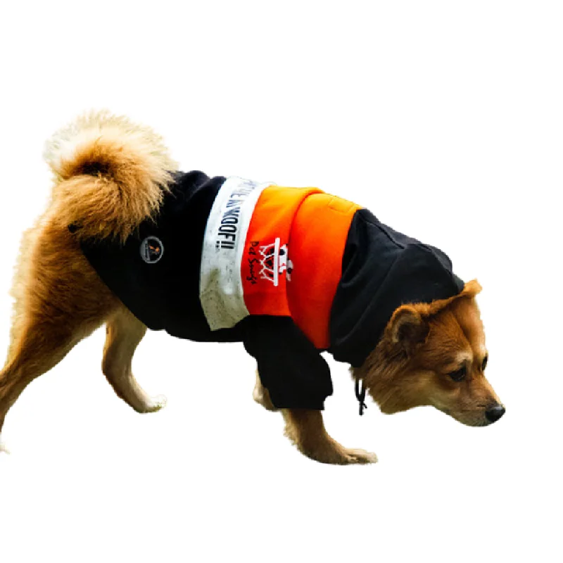 ### Dog accessoriesPet Snugs You Had Me At Woof Sweatshirt for Dogs (Orange White & Black)